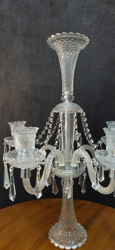 شمعدان ۵شعله باکارات (کاپ گلدار )