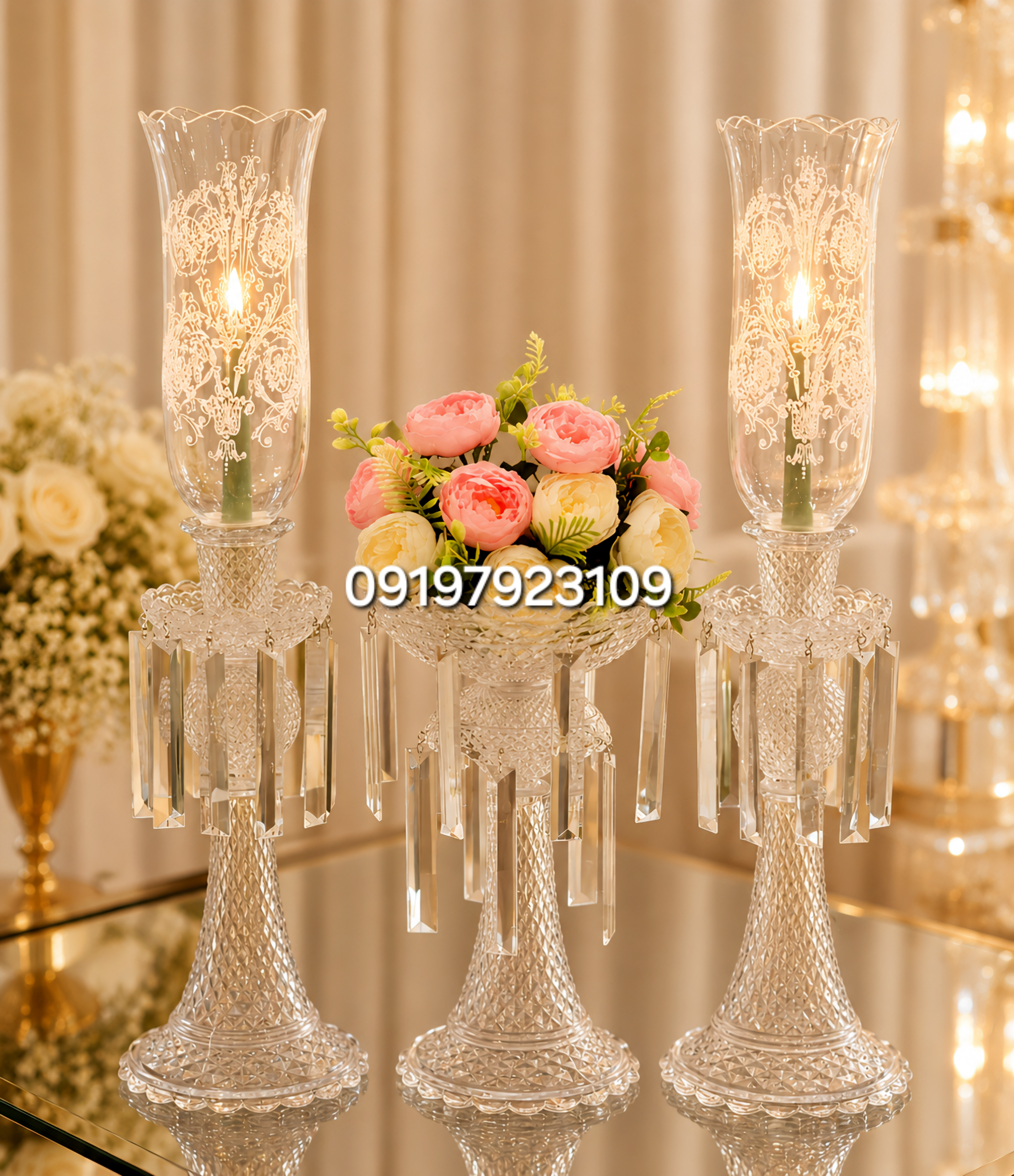 ست جاشمعی و ظرف باکارات
